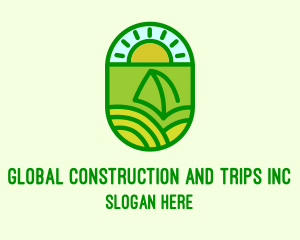 Eco Park - Natural Sustainable Plant logo design