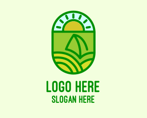 Sunshine - Natural Sustainable Plant logo design