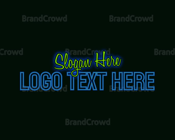Neon Club Wordmark Logo
