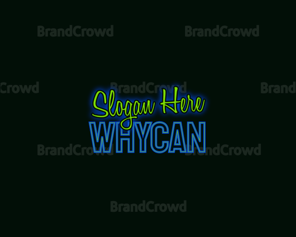 Neon Club Wordmark Logo