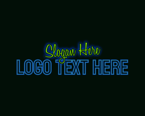 Neon Club Wordmark Logo