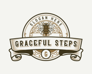 Organic Honey Bee Logo