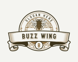 Organic Honey Bee logo design