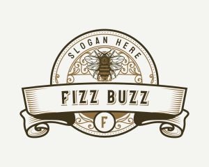 Organic Honey Bee logo design