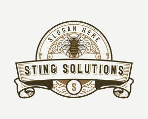 Organic Honey Bee logo design