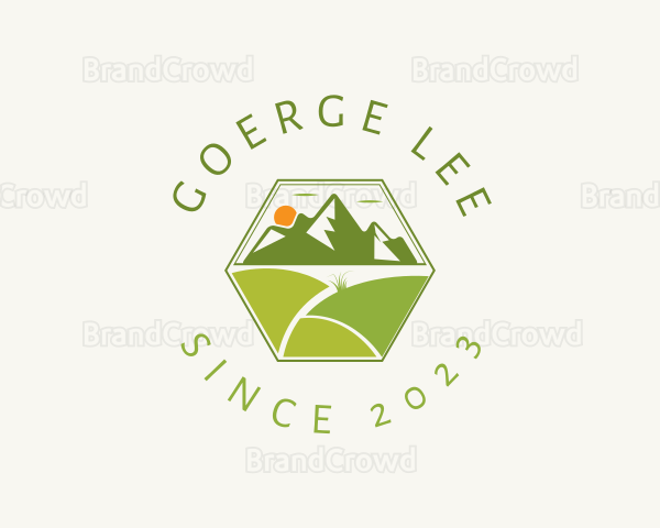 Mountain Grass Field Logo