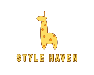 Store - Cute Yellow Giraffe logo design