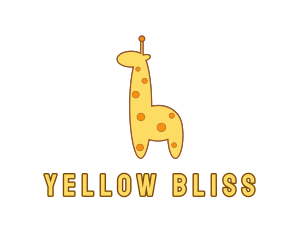 Yellow - Cute Yellow Giraffe logo design