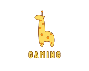 Toy - Cute Yellow Giraffe logo design