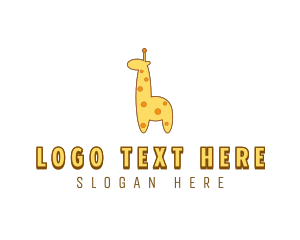 Home Decor - Cute Giraffe Toy logo design