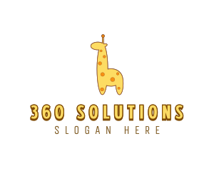 Cute Giraffe Toy logo design