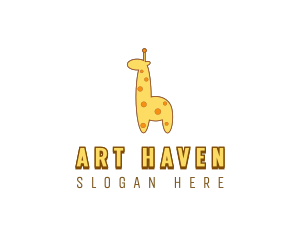 Cute Giraffe Toy logo design