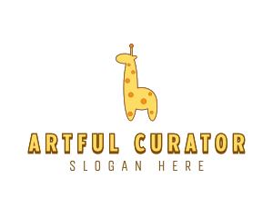 Cute Giraffe Toy logo design