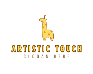 Cute Giraffe Toy logo design