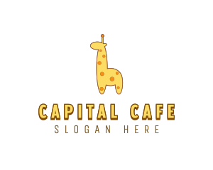 Cute Giraffe Toy logo design