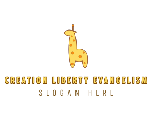 Cute Giraffe Toy logo design