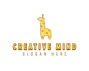 Cute Giraffe Toy logo design