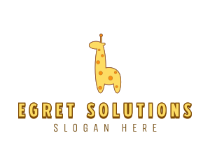 Cute Giraffe Toy logo design