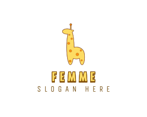 Cute Giraffe Toy logo design