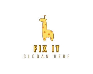 Cute Giraffe Toy logo design