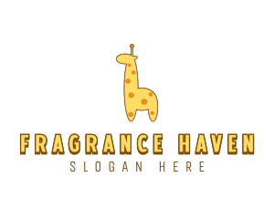 Cute Giraffe Toy logo design