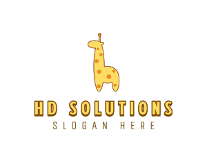 Cute Giraffe Toy logo design