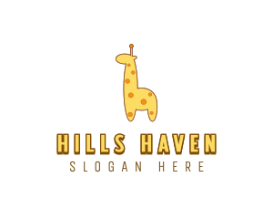 Cute Giraffe Toy logo design