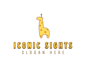 Cute Giraffe Toy logo design