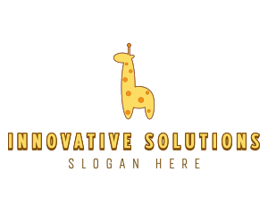 Cute Giraffe Toy logo design