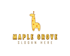 Cute Giraffe Toy logo design