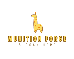 Cute Giraffe Toy logo design