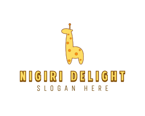 Cute Giraffe Toy logo design