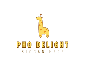 Cute Giraffe Toy logo design