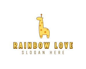 Cute Giraffe Toy logo design