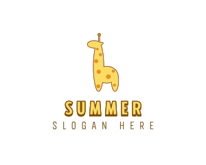 Cute Giraffe Toy logo design