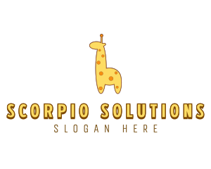 Cute Giraffe Toy logo design