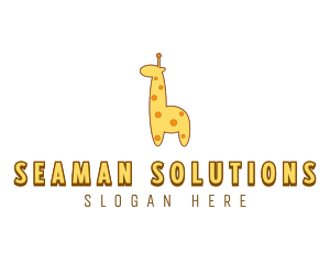 Cute Giraffe Toy logo design