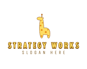 Cute Giraffe Toy logo design