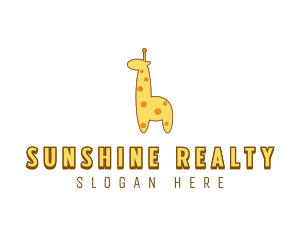 Cute Giraffe Toy logo design