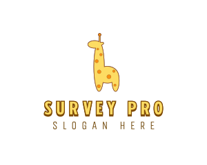 Cute Giraffe Toy logo design