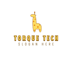 Cute Giraffe Toy logo design