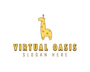 Cute Giraffe Toy logo design