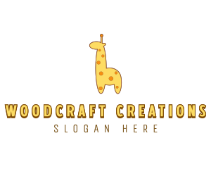 Cute Giraffe Toy logo design