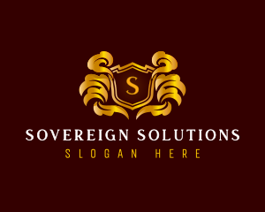 Sovereign - Shield Crest  Insignia logo design