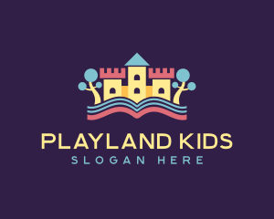 Learning Kindergarten Castle logo design