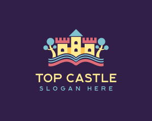 Learning Kindergarten Castle logo design