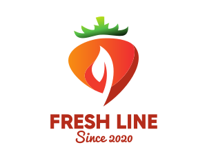 Fresh Organic Carrot logo design