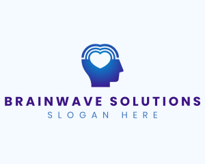 Neuroscience - Brain Heart Wellness logo design