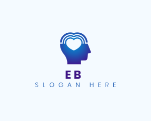 Emotion - Brain Heart Wellness logo design