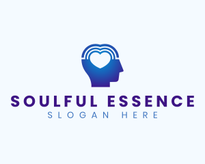 Emotion - Brain Heart Wellness logo design